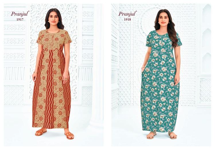 Pranjul pragati vol-19 nighty gown wholesale in hyderabad
